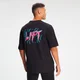 MP メンズ レトロ オーバーサイズド リフト Tシャツ - ブラック