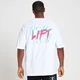 MP メンズ レトロ オーバーサイズド リフト Tシャツ - ホワイト