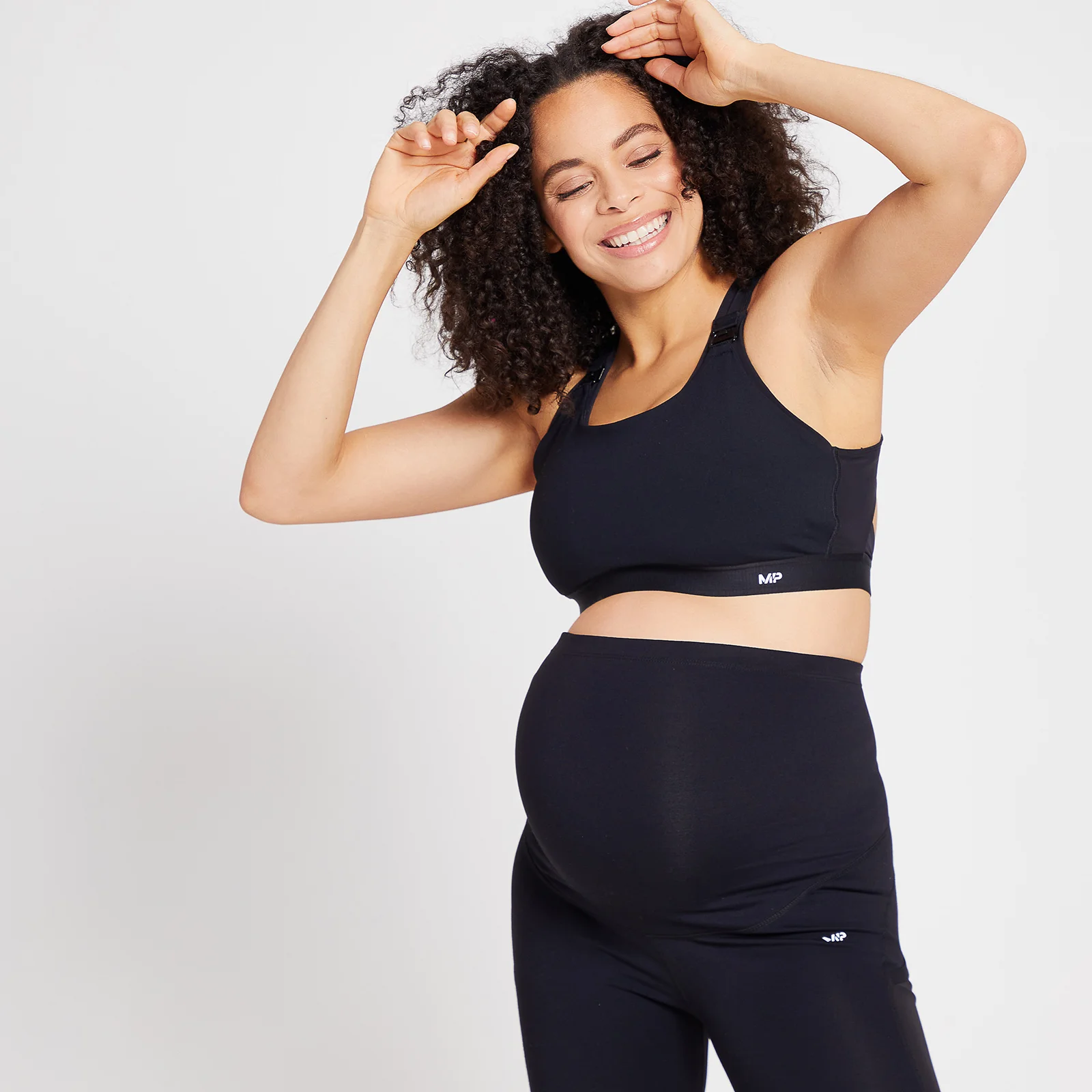 MP レディース パワー マタニティ/ナーシング スポーツ ブラ - ブラック - XXS 画像 1