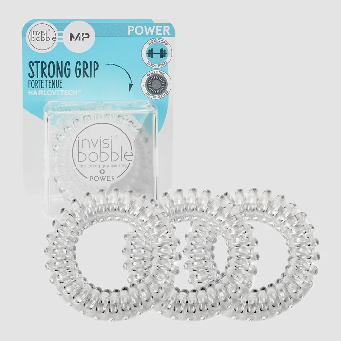 MP X Invisibobble® パワー リフレクティブ - クリスタルクリア - 3個入り