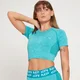 MP レディース カーブ クロップ ショートスリーブ Tシャツ - ラグーン