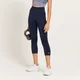 MP レディース カーブ ハイウェスト 3/4 レギンス - ギャラクシー ブルー マール