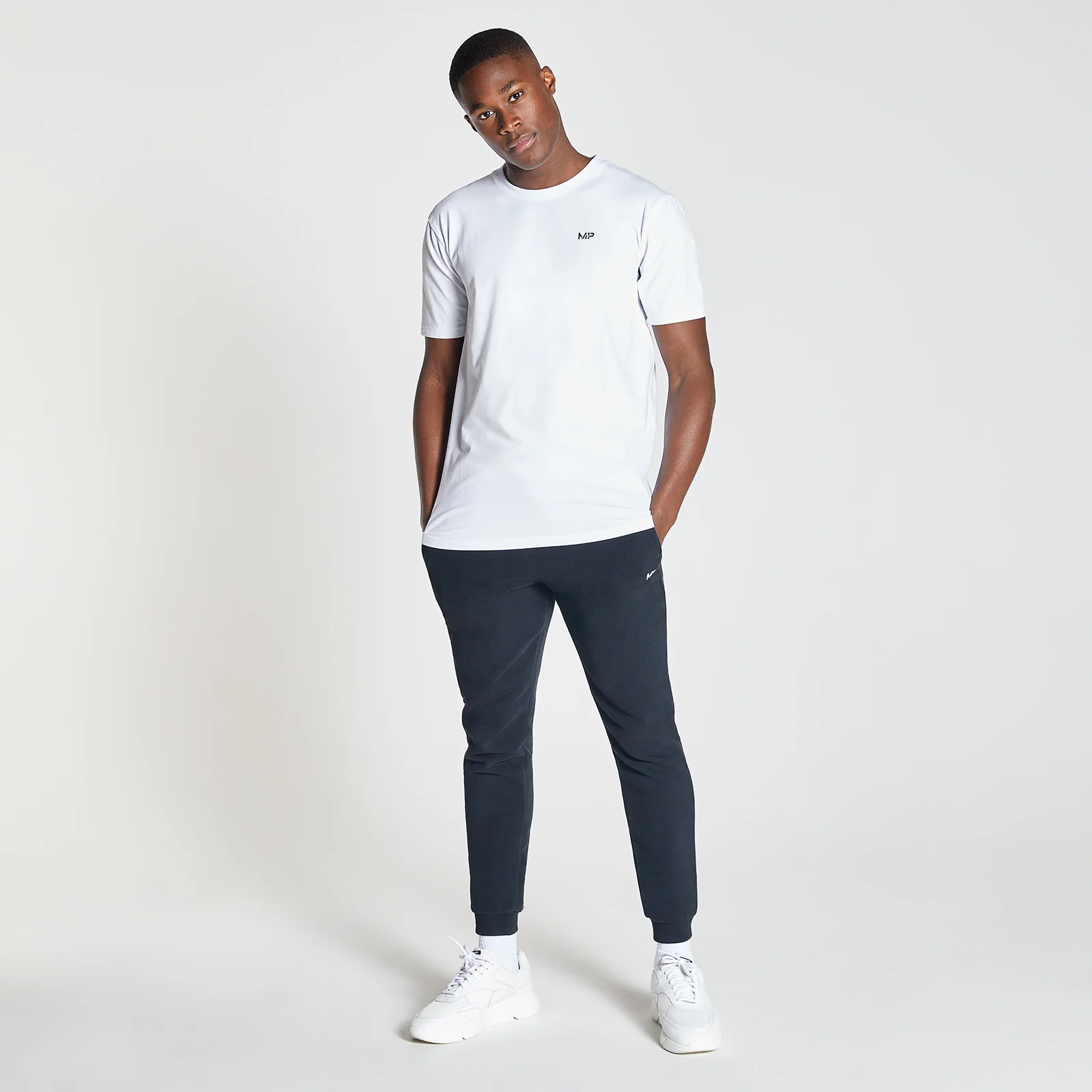 MP Men's Rest Day Drirelease Short Sleeve T-Shirt - White - XXS 画像 1