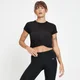 MP レディース コンポージャー ツイスト フロント クロップ Tシャツ - ブラック