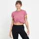 MP レディース コンポージャー ツイスト フロント クロップ Tシャツ - モーヴ