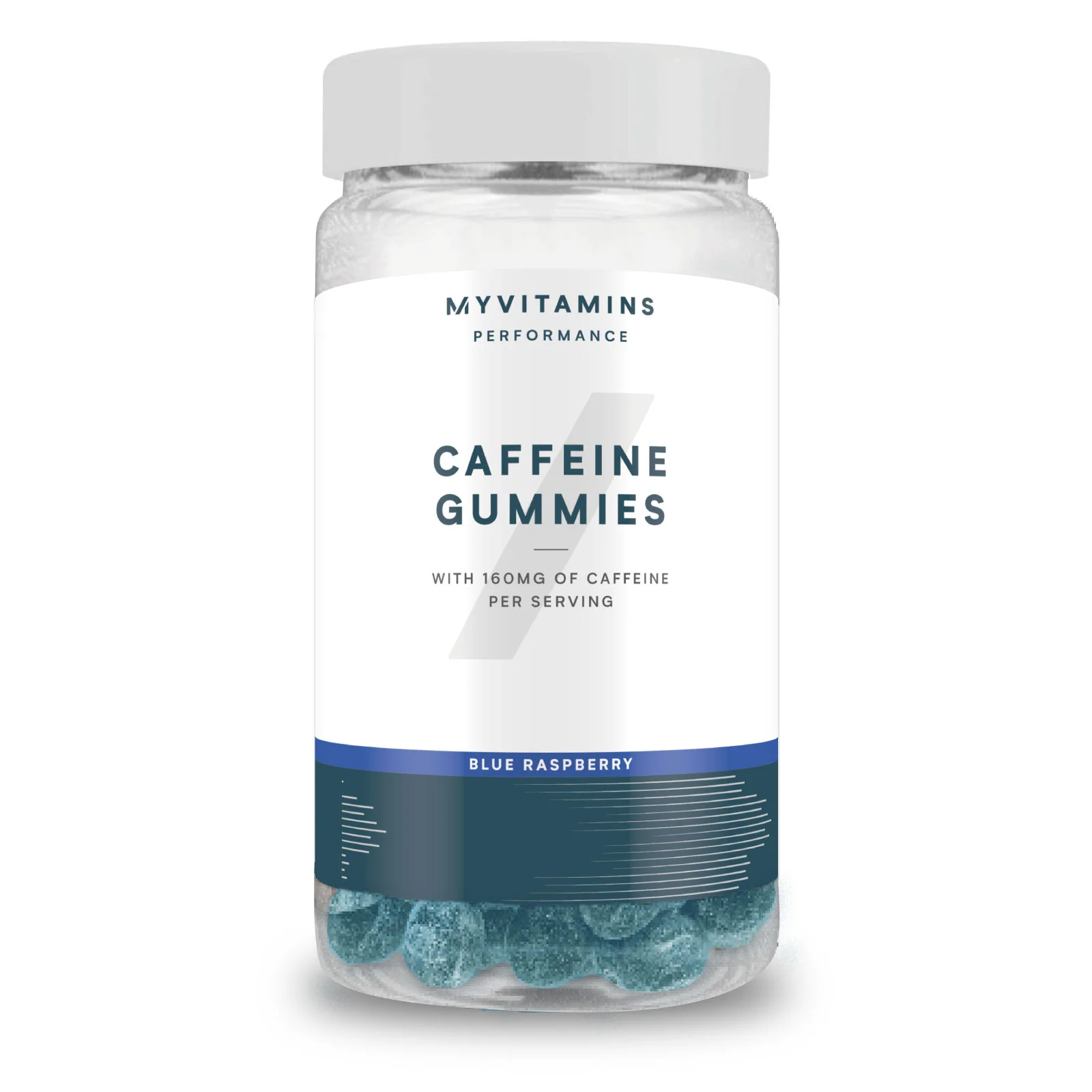 カフェイン グミ - 60gummies - ブルーラズベリー 画像 1
