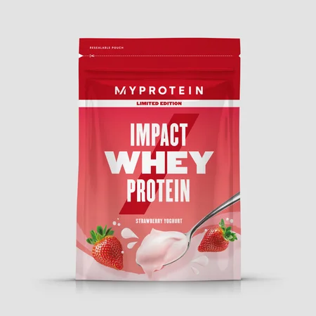 Impact ホエイ プロテイン - ストロベリー ヨーグルトフレーバー 1kg