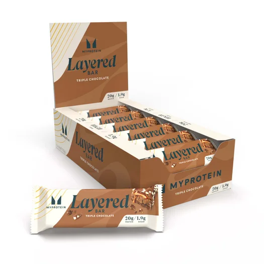 レイヤード プロテイン バー - 12 x 60g - チョコレートファッジ