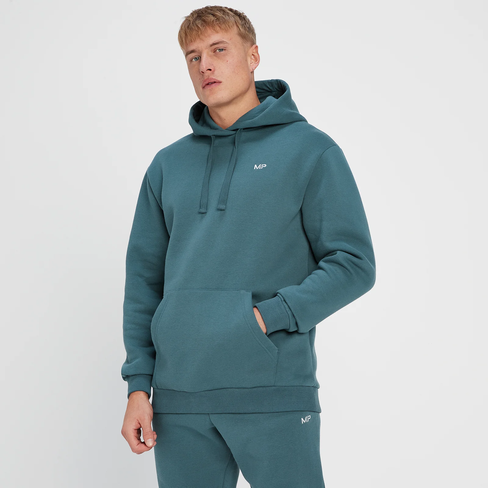 MP Men's Rest Day Hoodie - Smoke Blue - XXS 画像 1