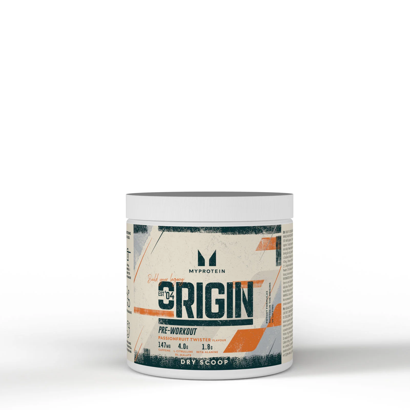 Origin プレワークアウト ドライ スクープ(ビルダー飲み用) - 18食分 - パッションフルーツ 画像 1