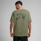MP メンズ テンポ グラフィック オーバーサイズ Tシャツ - オリーブ グリーン