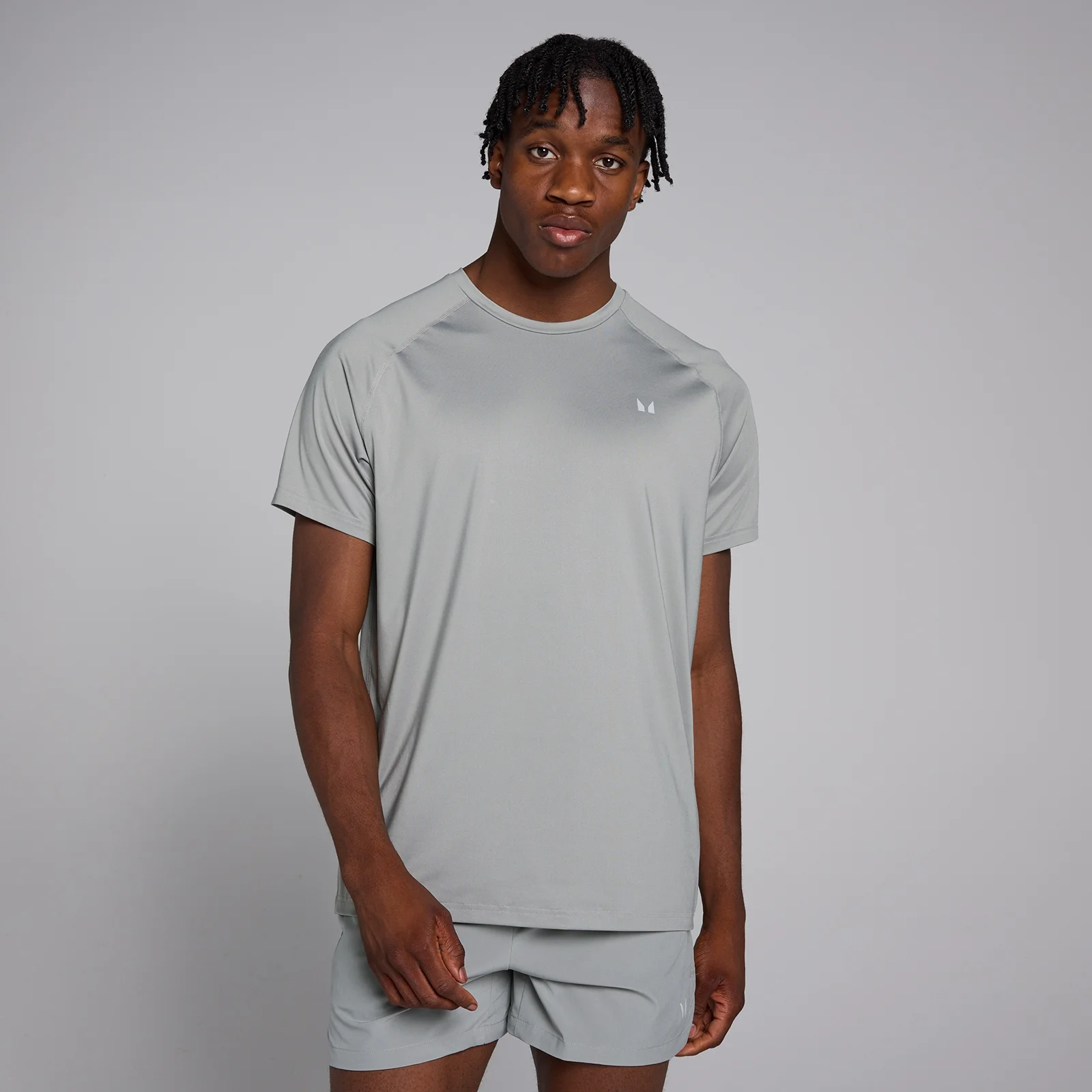 MP メンズ トレーニング ショートスリーブ Tシャツ - ストーム - XS 画像 1