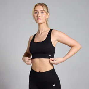 MP レディース シェイプ シームレス スポーツ ブラ - ブラック - Size XS