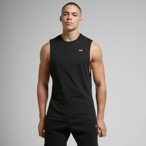 MP メンズ レスト デー ドロップ アームホール タンクトップ - ブラック - Size XS