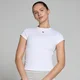 MP レディース ベーシック ボディ フィット ショートスリーブ Tシャツ - ホワイト