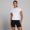 MP レディース ベーシック ボディ フィット ショートスリーブ Tシャツ - ホワイト