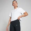 MP レディース ベーシック ボクシー ショートスリーブ クロップ Tシャツ - ホワイト