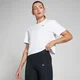 MP レディース ベーシック ボクシー ショートスリーブ クロップ Tシャツ - ホワイト