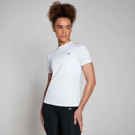 MP レディース トレーニング ショートスリーブ Tシャツ - ホワイト