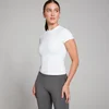 MP レディース テンポ ボディ フィット ショートスリーブ Tシャツ - ホワイト