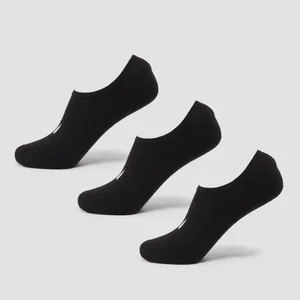 MP Unisex Invisible Socks (3 Pack) - Black - Size UK 2-5