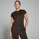 MP レディース ベーシック ボディ フィット ショートスリーブ Tシャツ - コーヒー