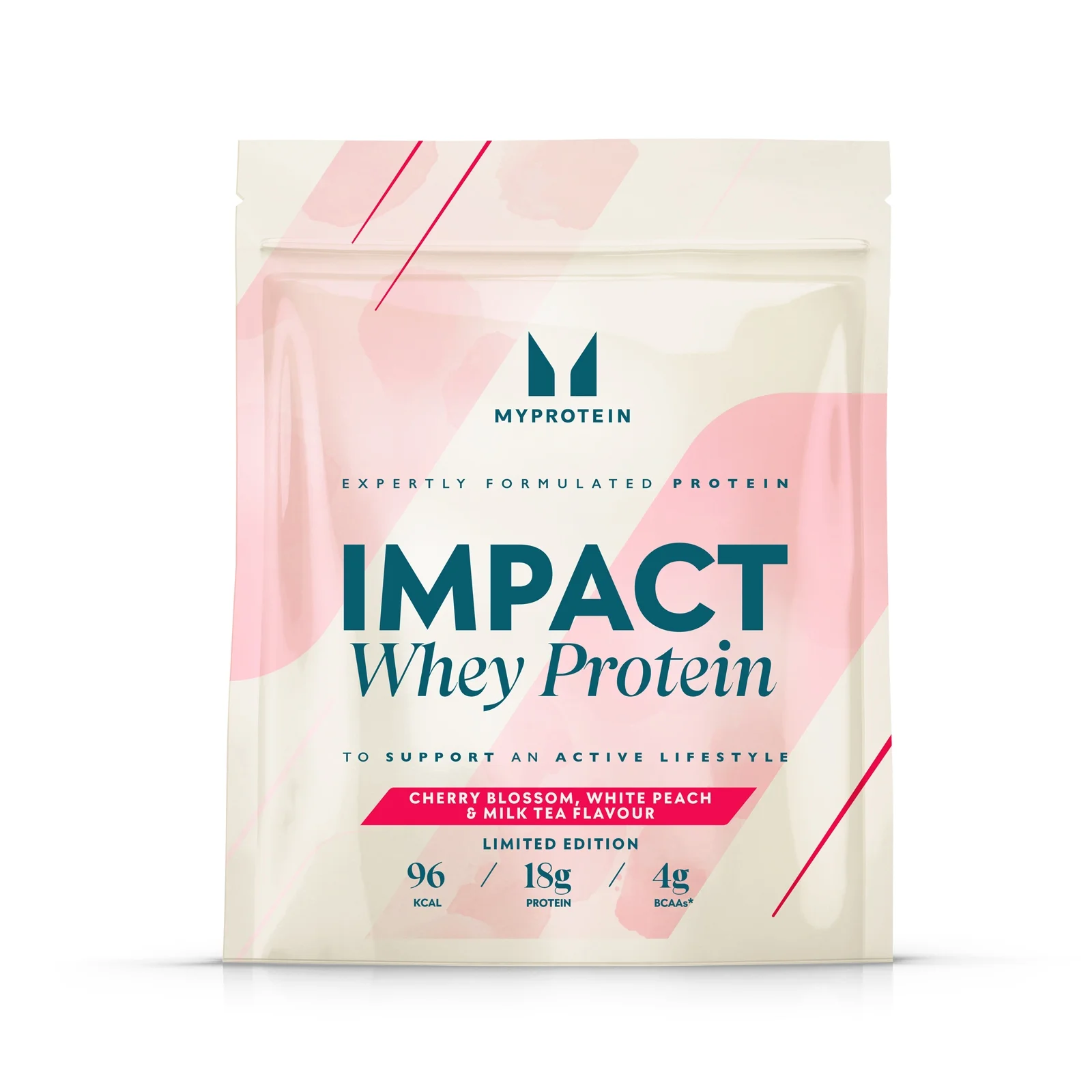 Impact ホエイ プロテイン - さくら白桃ミルクティー - 1kg - さくら白桃ミルクティー 画像 1