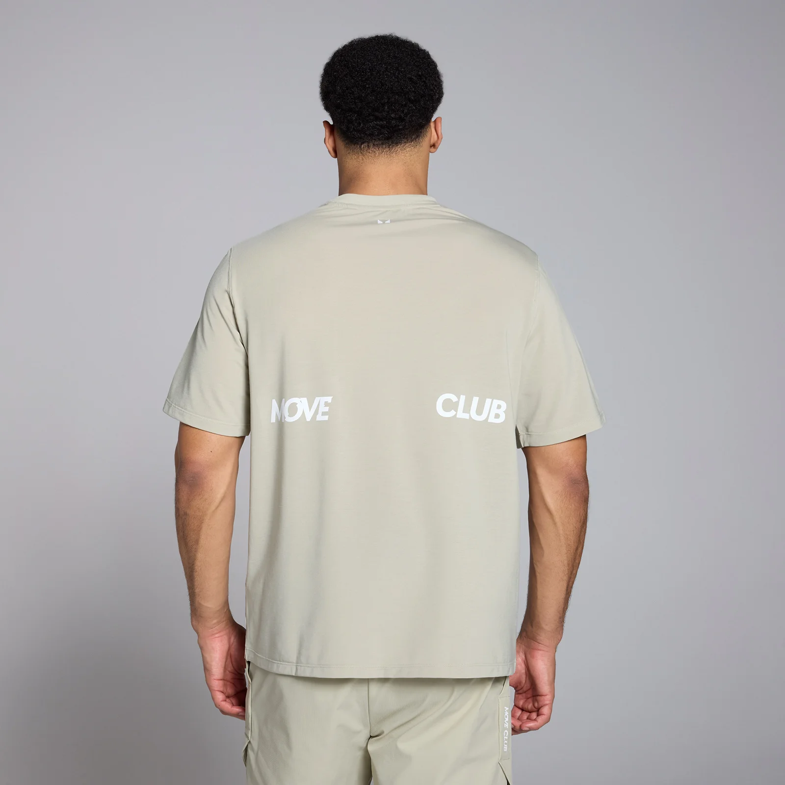 MP メンズ テンポ グラフィック オーバーサイズ Tシャツ - ソルトグレー - XS 画像 1