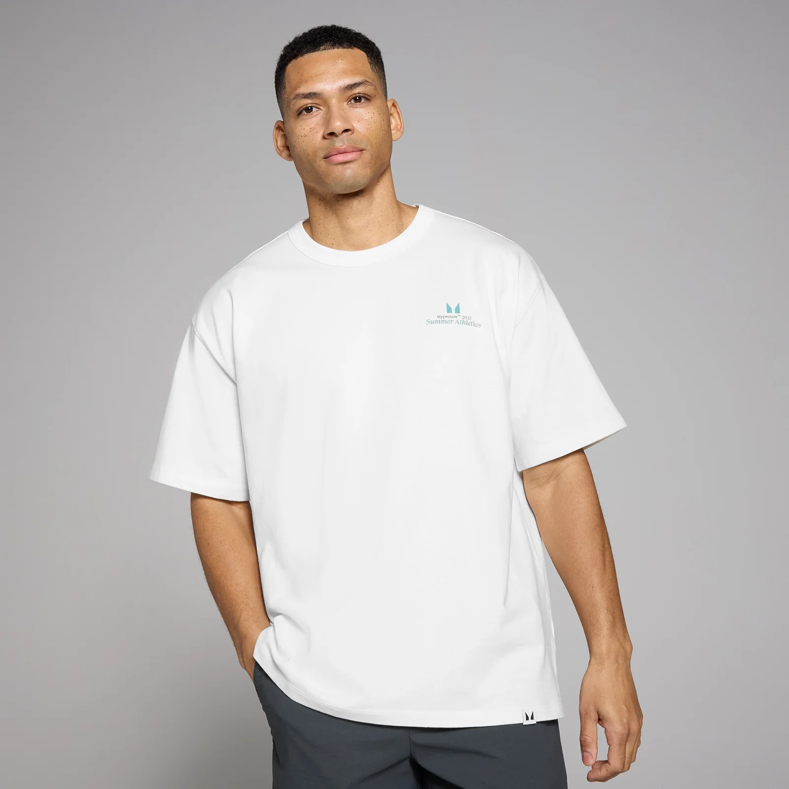 MP ライフスタイル グラフィック Tシャツ - レトロホワイト - XXS-XS 画像 1