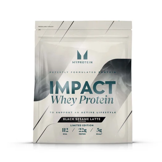 Impact ホエイ プロテイン - 黒ごまラテフレーバー - 1kg - 黒ごまラテ