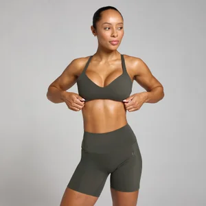 MP レディース テンポ ツイスト バック スポーツ ブラ - ナイトグレー - Size L