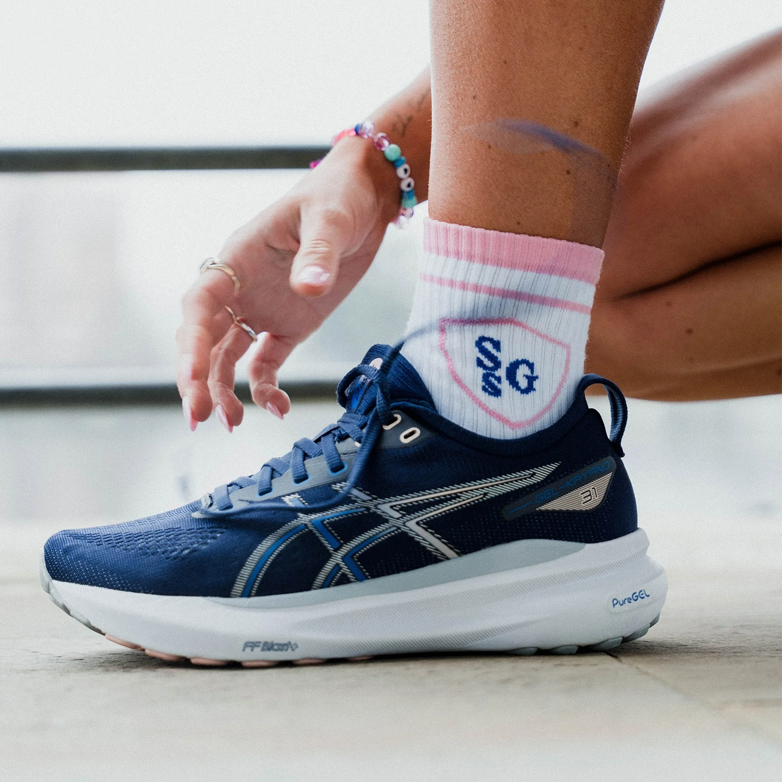 MP ストロング ガール ソサエティ クルーソックス(1パック)- ホワイト - UK 2-5 画像 1