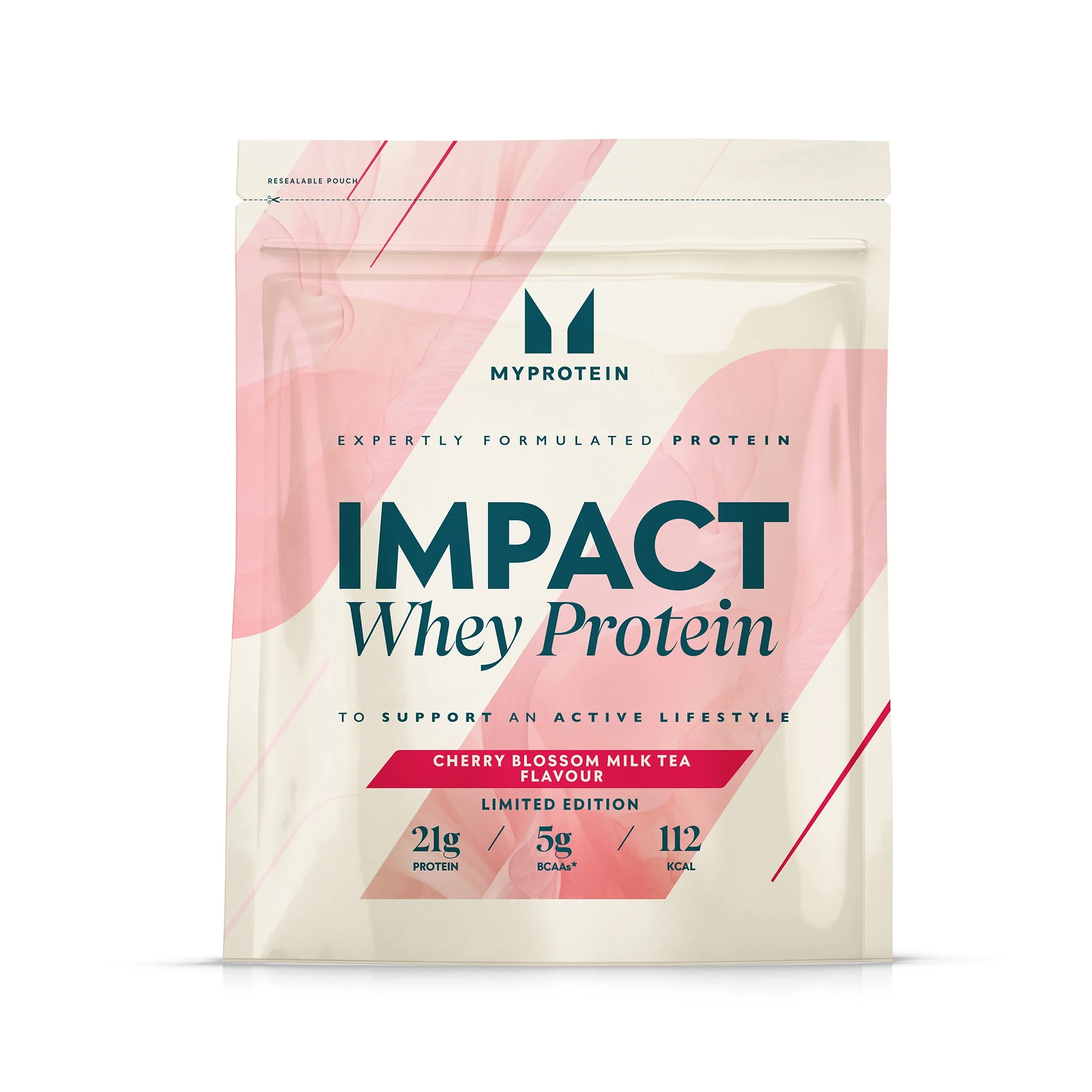 Impact ホエイ プロテイン - 1KG - 33食分 - 桜ミルクティー 画像 1