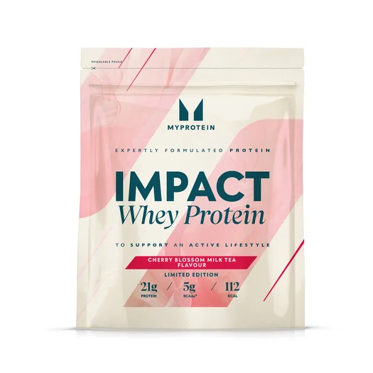 Impact ホエイ プロテイン - 桜ミルクティーフレーバー - 1kg