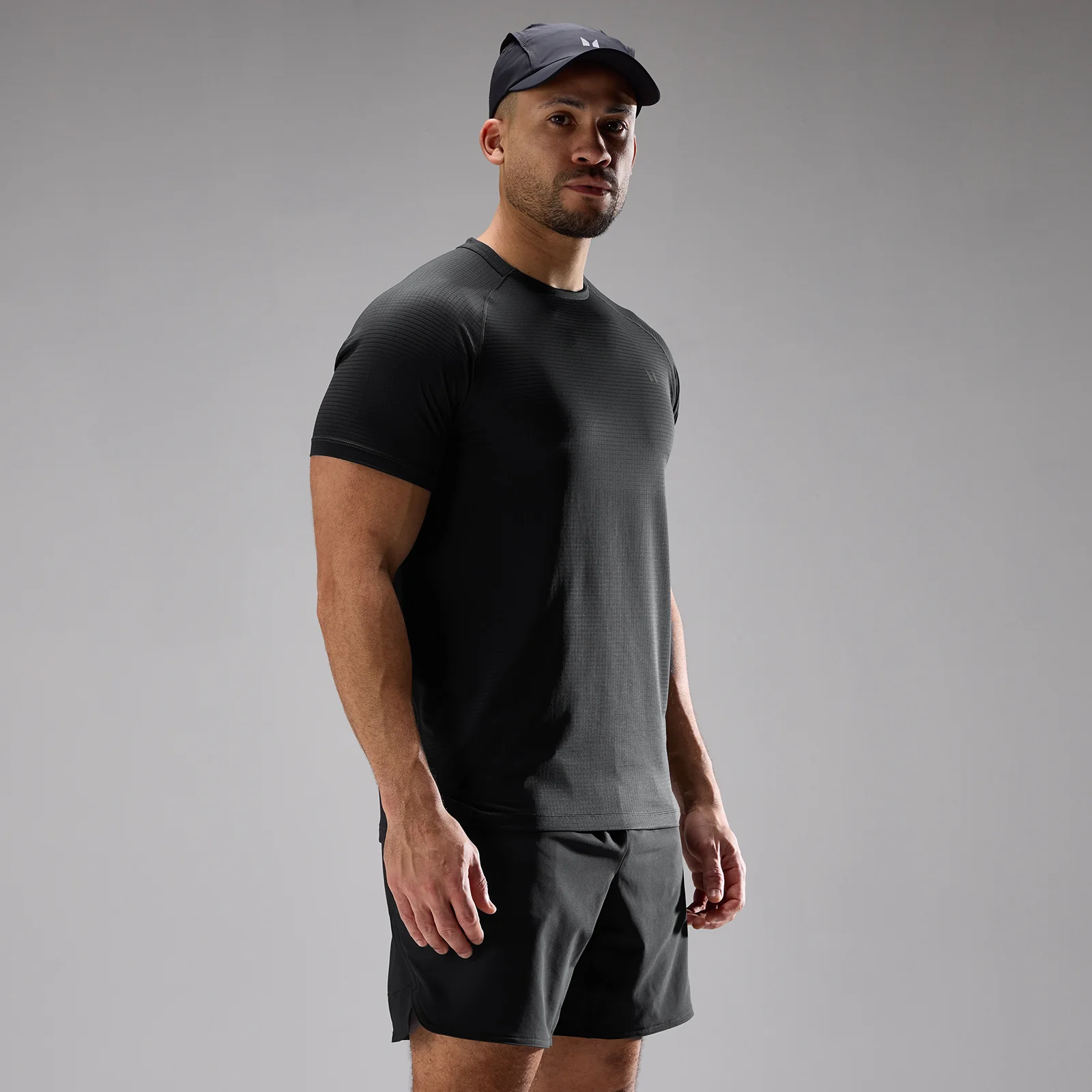 MP Men's Training Ultra グリッドTシャツ - ブラック - XS 画像 1