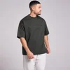 MP メンズ オーバーサイズコットンTシャツ - ウォッシュドブラック