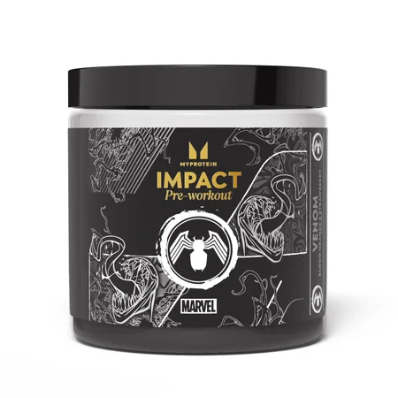 Impact プレワークアウト - ヴェノム - ブラッドオレンジ&ストロベリー - 440g - 40食分 - MARVEL ヴェノム-ブラッドオレンジ&ストロベリー