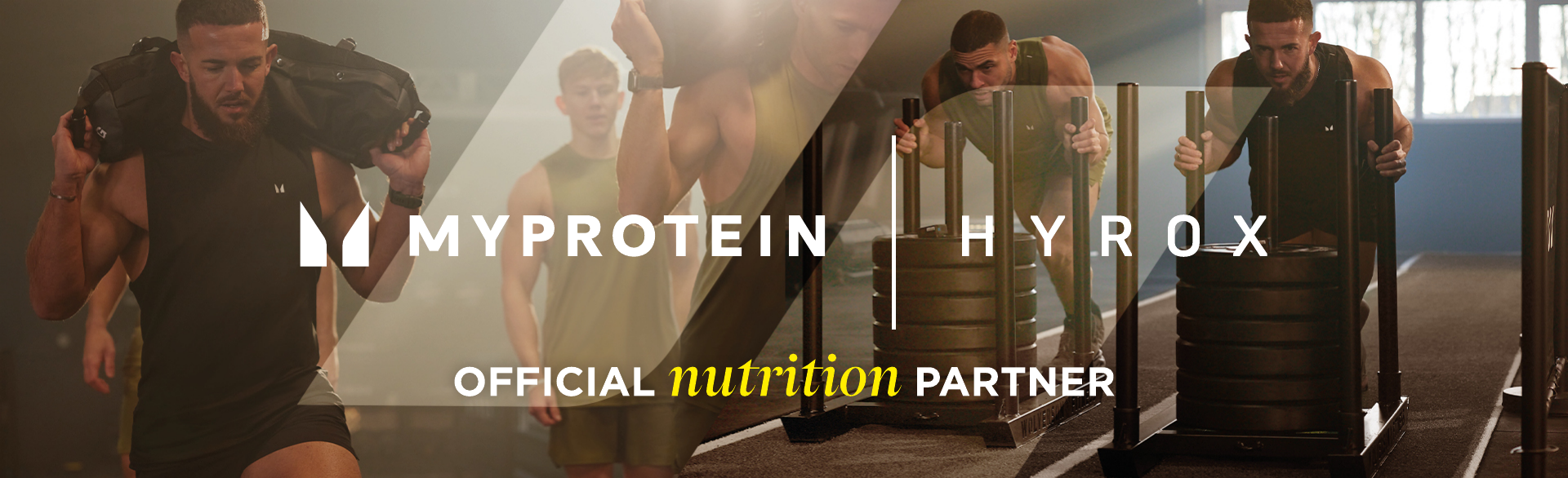 Myprotein x Hyrox. Official Nutrition partner
